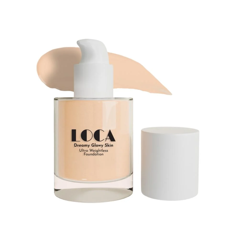 كريم أساس دريمي غلوي سكين خفيف الوزن للغاية لاتيه دافئ فاتح من لوكا 01